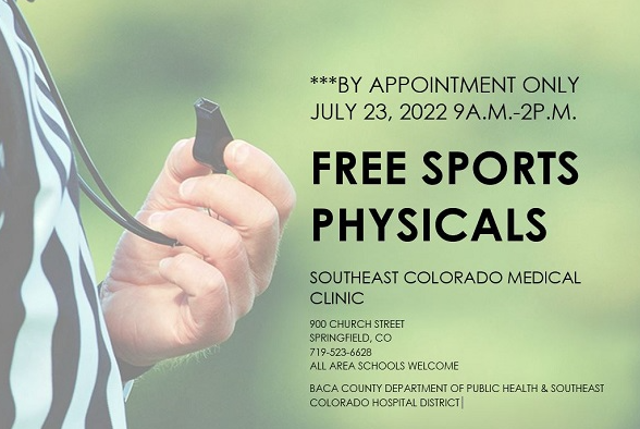 Free Sports Physicals July 23, 2022