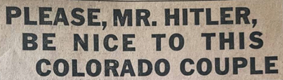 Please Mr Hitler Article Header