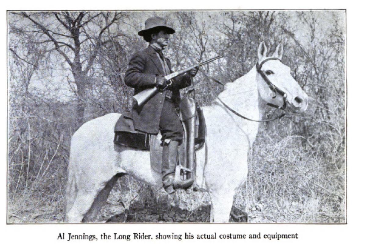 Al Jennings on horseback